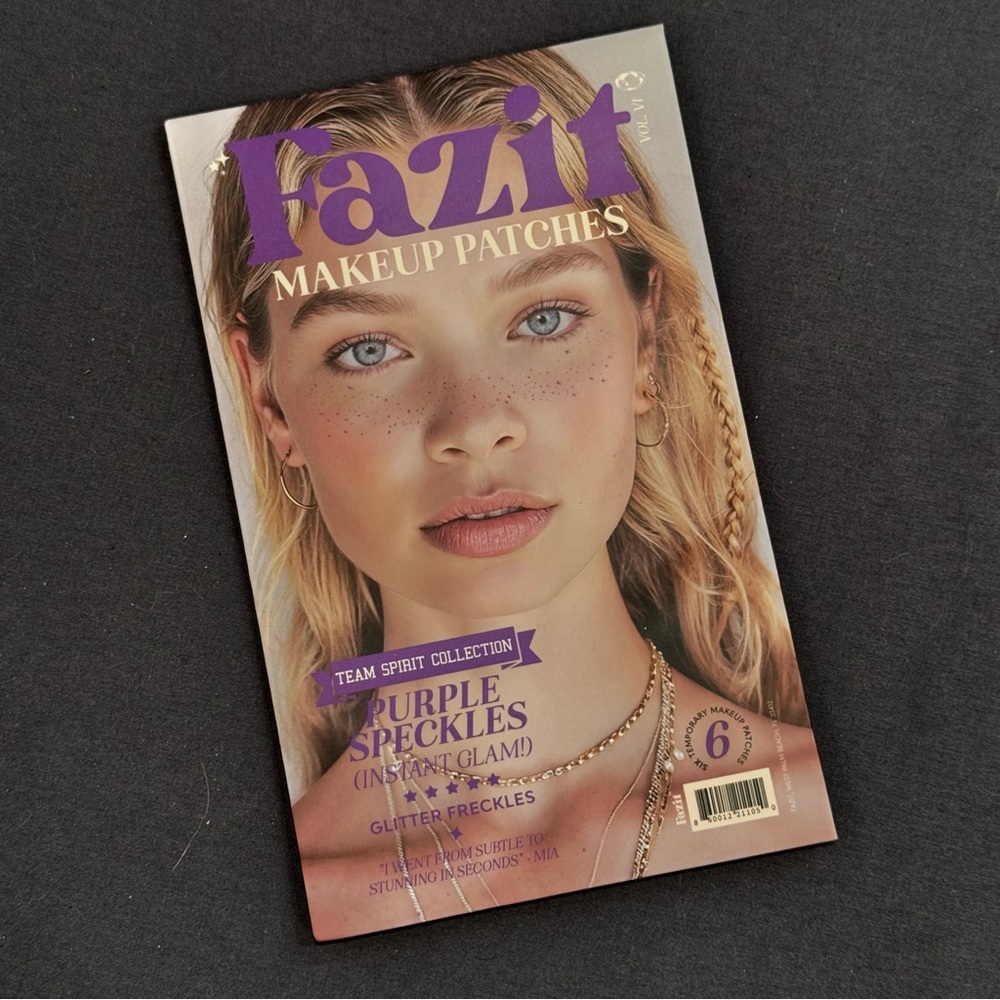 Purple glitter freckles Makeup Patches